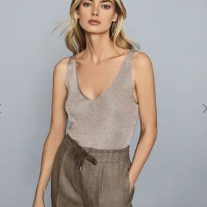 Reiss gorgeous silver top